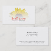 bloemenwinkel | zonnebloem visitekaartje (Voorkant / Achterkant)