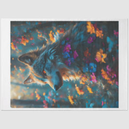 Bloemenwolf 4 tissuepapier