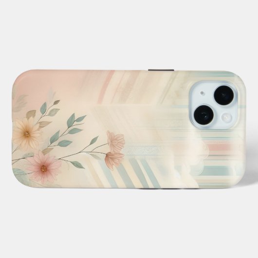 bloemenwolken Case-Mate iPhone case (Achterkant (horizontaal))