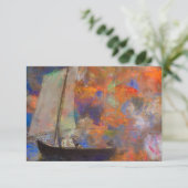 Bloemenwolken van Odilon Redon Bedankkaart (Staand voorkant)