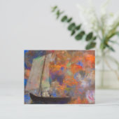 Bloemenwolken van Odilon Redon Feestdagenkaart (Staand voorkant)