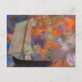 Bloemenwolken van Odilon Redon Feestdagenkaart (Voorkant)