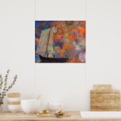 Bloemenwolken van Odilon Redon Poster (Keuken)