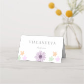 Bloemenzaadpapier vouwtafel Kaart - Place Card Plaatskaartje (Achterkant)
