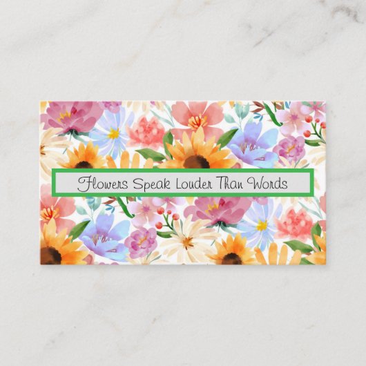 bloemenzaak visitekaartje (Voorkant)