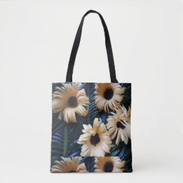 bloemenzak met afbeelding tote bag