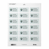Bloemenzangvogels Kleding en geschenken Etiket (Full Sheet)