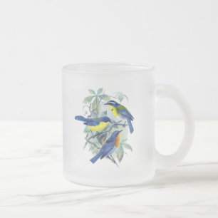 Bloemenzangvogels Kleding en geschenken Matglas Koffiemok