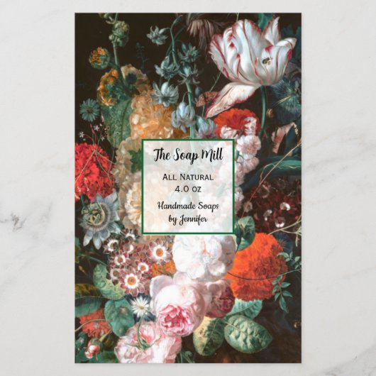 Bloemenzeep inpakpapier 5.5 "x8.5" flyer (Voorkant)