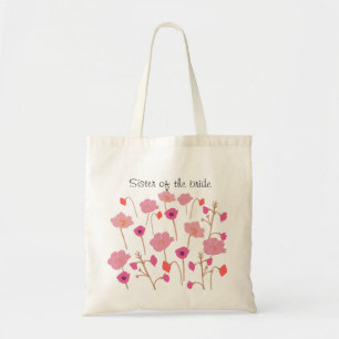  bloemenzuster van de bruid tote bag