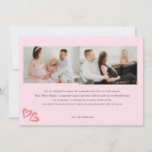 Bloemenzwangerschap foto aankondiging | Binnenkort (Achterkant)