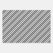 bloemenzwart toile de jouy monogram inpakpapier vel (Voorkant 3)