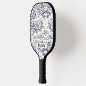 bloemenzwart toile de jouy monogram pickleball paddle (Links)