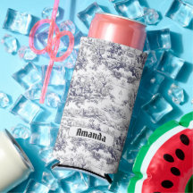  bloemenzwart toile de jouy monogram