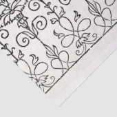 bloemephemera ontkoppelingspatroon tissuepapier (Detail)