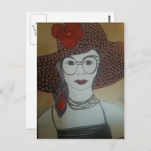 Bloemetjes Briefkaart (Voorkant / Achterkant)