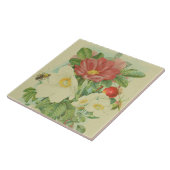  bloemetjes en bijendecor of knutselen tegeltje (Zijkant)