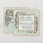  bloemetjes met een wrik kaart (Voorkant / Achterkant)