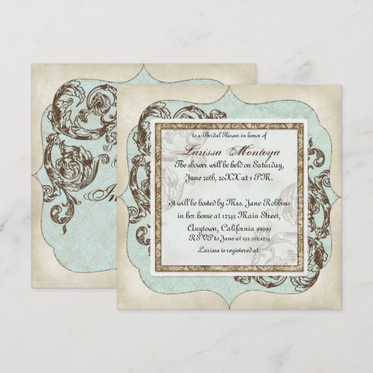 bloemetjes met een wrik kaart (Voorkant / Achterkant)