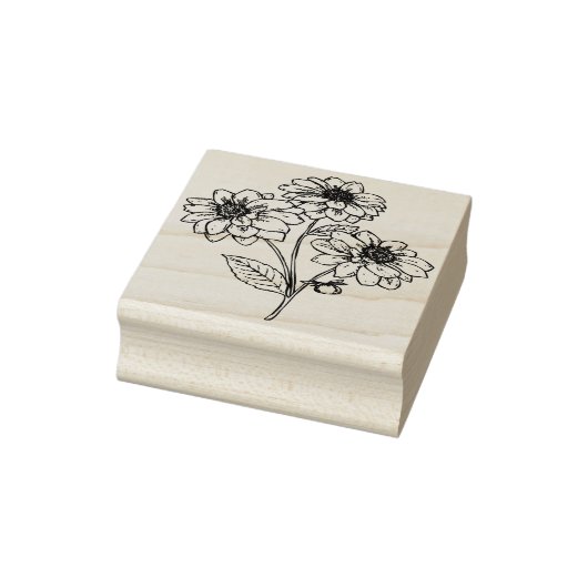  bloemetjes Rubber Stamp Rubberstempel (Stempel)