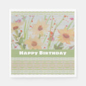  bloemetjes servet (Voorkant)