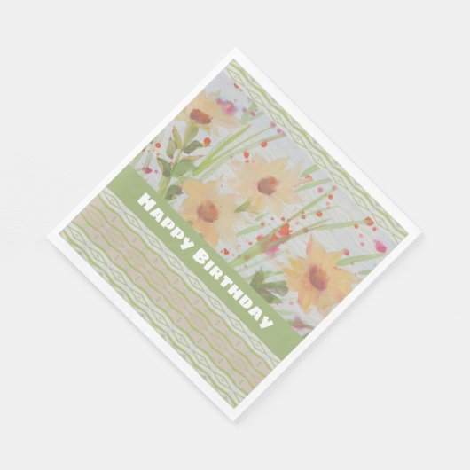  bloemetjes servet (Hoek)