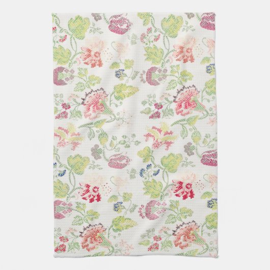 bloemetjes voor fluitjes voor fluitjes met kruisj theedoek (Verticaal)