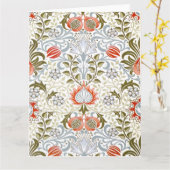 bloemetjesbehang van William Morris (1879) Kaart (Gele Bloem)