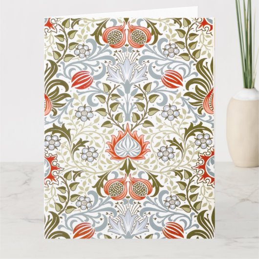 bloemetjesbehang van William Morris (1879) Kaart (Voorkant)