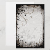  bloemetjespapier briefpapier (Voorkant / Achterkant)