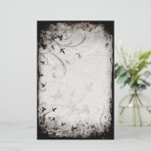  bloemetjespapier briefpapier (Staand voorkant)