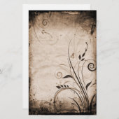 bloemetjespapier briefpapier (Voorkant / Achterkant)