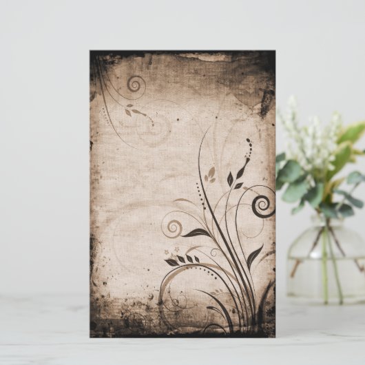  bloemetjespapier briefpapier (Staand voorkant)