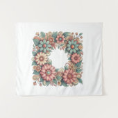 bloemetjeswandtapijt wandkleed (Voorkant (horizontaal))