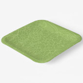 Bloemetuin Groen Papieren Bordje (Gebogen)