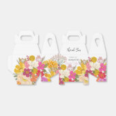 Bloemetuin Zomer Bruiloft Dank Je Bedankdoosjes (Uitgevouwen)