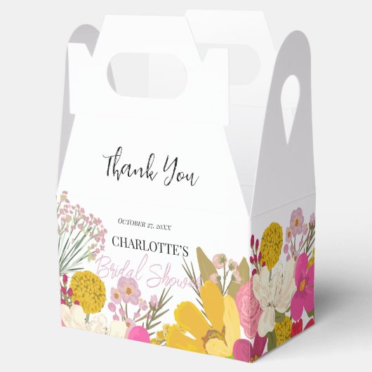 Bloemetuin Zomer Bruiloft Dank Je  Bedankdoosjes (Geopend)