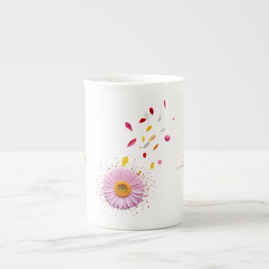 Bloemexplosie Bone China Kopen Collectie Porselein Kop (Voorkant)