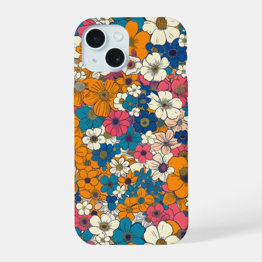 Bloemexplosie iPhone 15 Case (Achterkant)