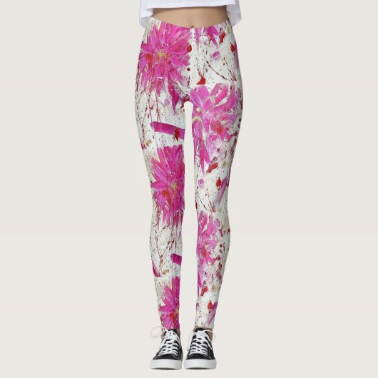 Bloemexplosie Leggings (Voorkant)