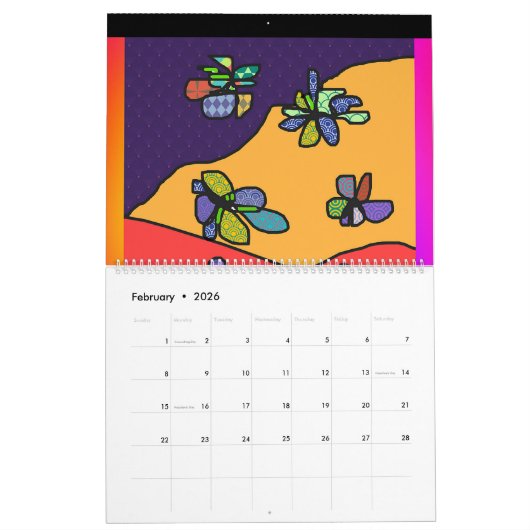 Bloemfantasie Kalender (Feb 2026)
