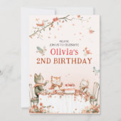 Bloemfeest met Katten Uitnodiging (Voorkant)