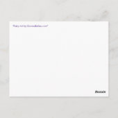 Bloemfeveters Gepersonaliseerd Briefkaarten (Achterkant)