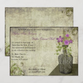  Bloemfles Huwelijksuitnodiging Kaart (Voorkant / Achterkant)