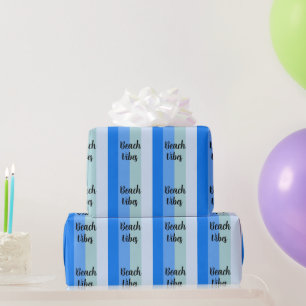 Bloemflesjes, blauwe strepen cadeaupapier