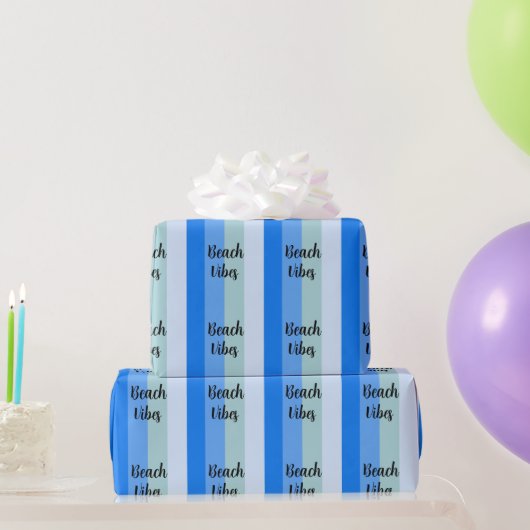Bloemflesjes, blauwe strepen cadeaupapier (Feestgeschenken)