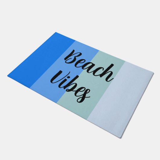 Bloemflesjes, blauwe strepen deurmat (Schuin)