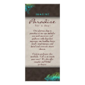 Bloemflessalon Spa Blue Green Brown Reclamekaart (Voorkant)