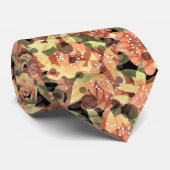 Bloemfloraal beige geel oranje bruine bloemen fl stropdas (Opgerold)
