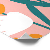 bloemflorale naadloze patroonachtergrond, druk p poster (Hoek)